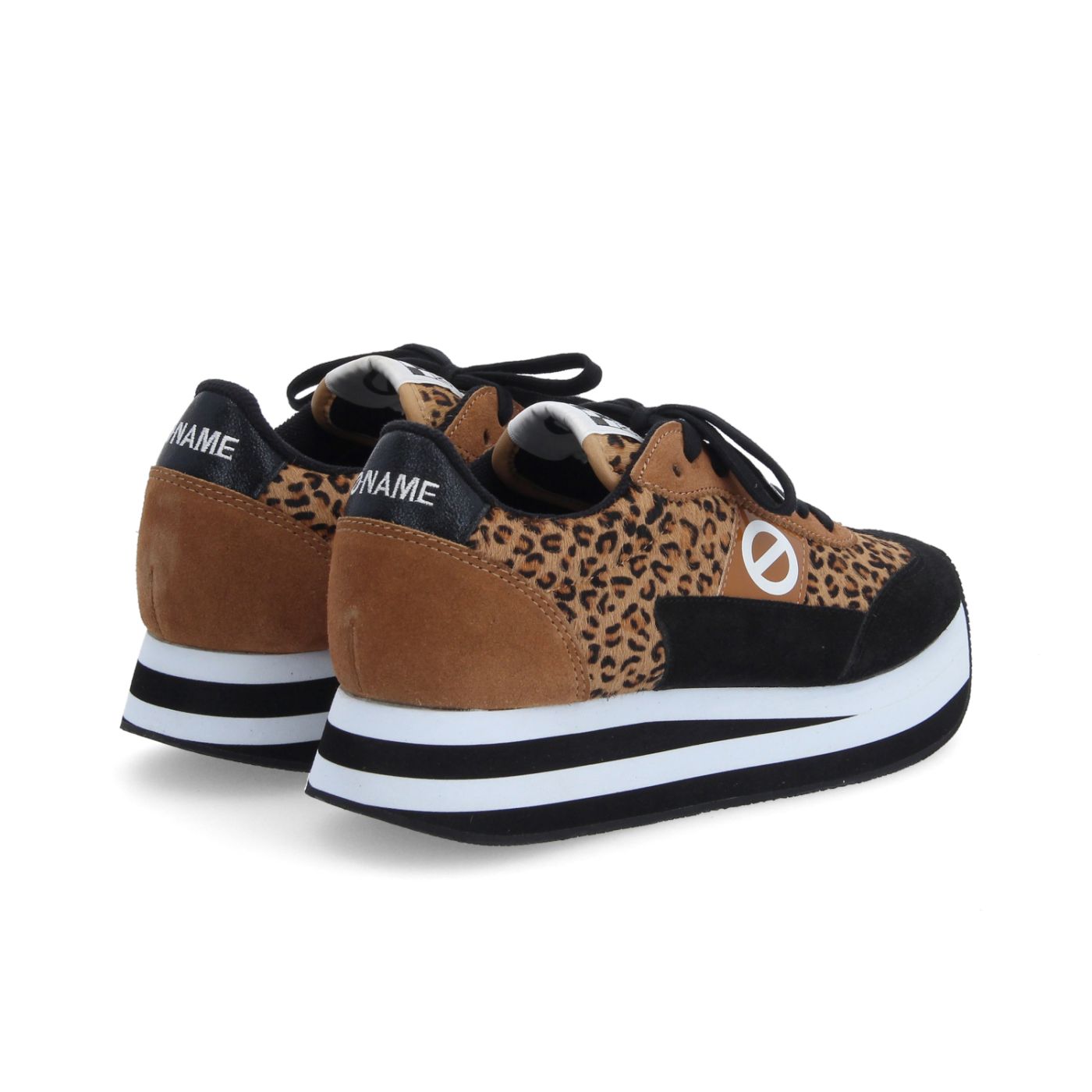FLEX M JOGGER W - P.LEO/SDE/SDE - MARRON/NOIR/LEOPARD